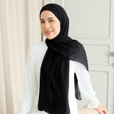 Bawal Instan Shawl Tali (Pashmina Tali Ceruti Babydoll) Black