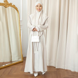 Hafiza Abaya Set Ivory