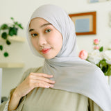 Yora Silk Shawl Light Grey