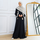 Faaza Abaya Set (One Set Gamis Syari) Black Size S-M