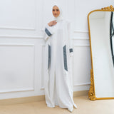 Faaza Abaya Set (One Set Gamis Syari) Broken White S-M