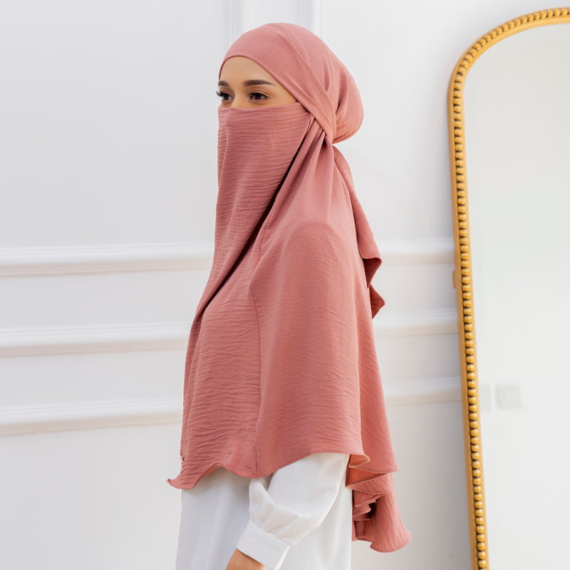 Halima French Khimar Old Tan