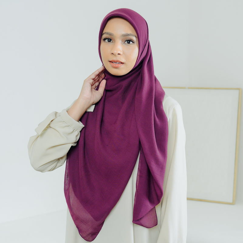 Mima Square Syari (Hijab Segiempat Syari) Magenta