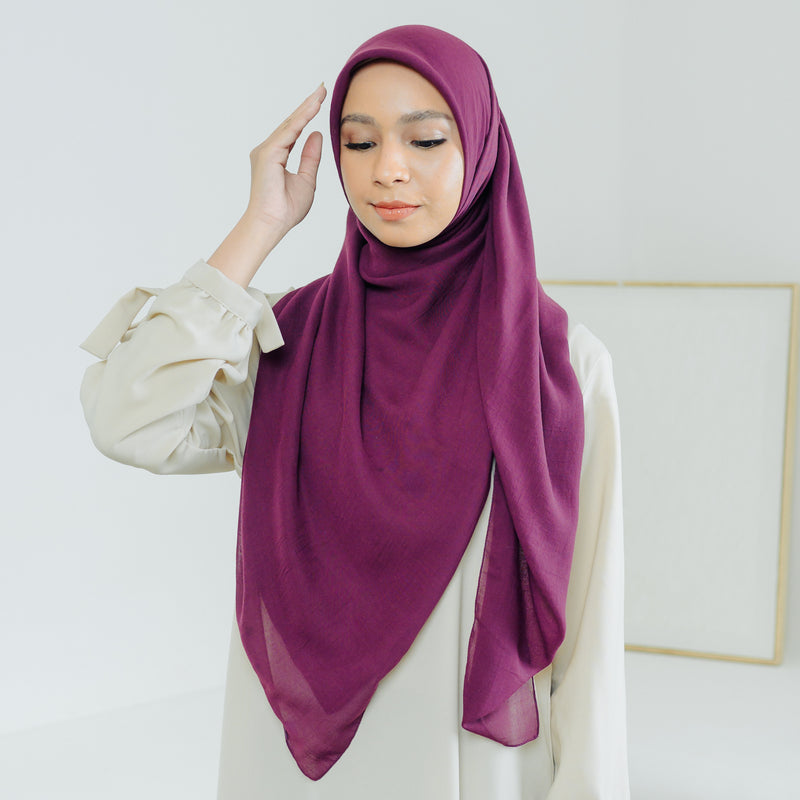 Mima Square Syari (Hijab Segiempat Syari) Magenta