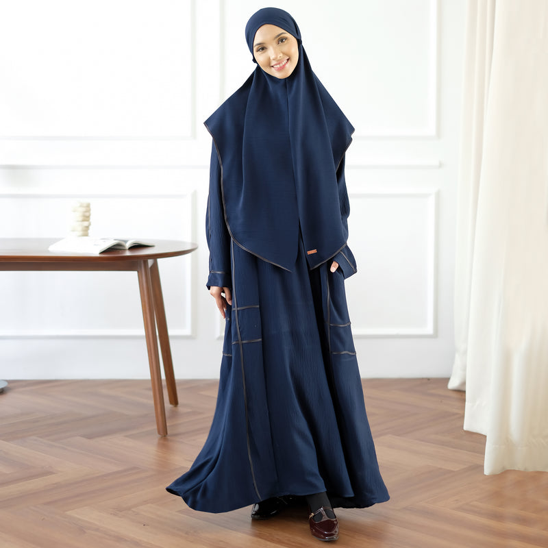 Haniya Abaya Set Navy