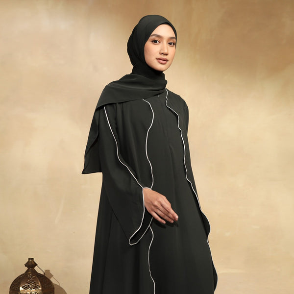 Aisha Abaya (Abaya Dress Haji dan Umrah) Midnight New Material