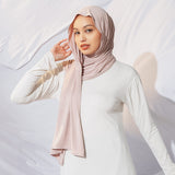 Tana Shawl (Pashmina Kaos Rayon) Pink Blush