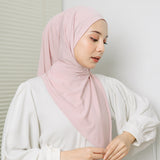 Qiya Instan Square New Series (Segiempat Instan) Pink Pastel