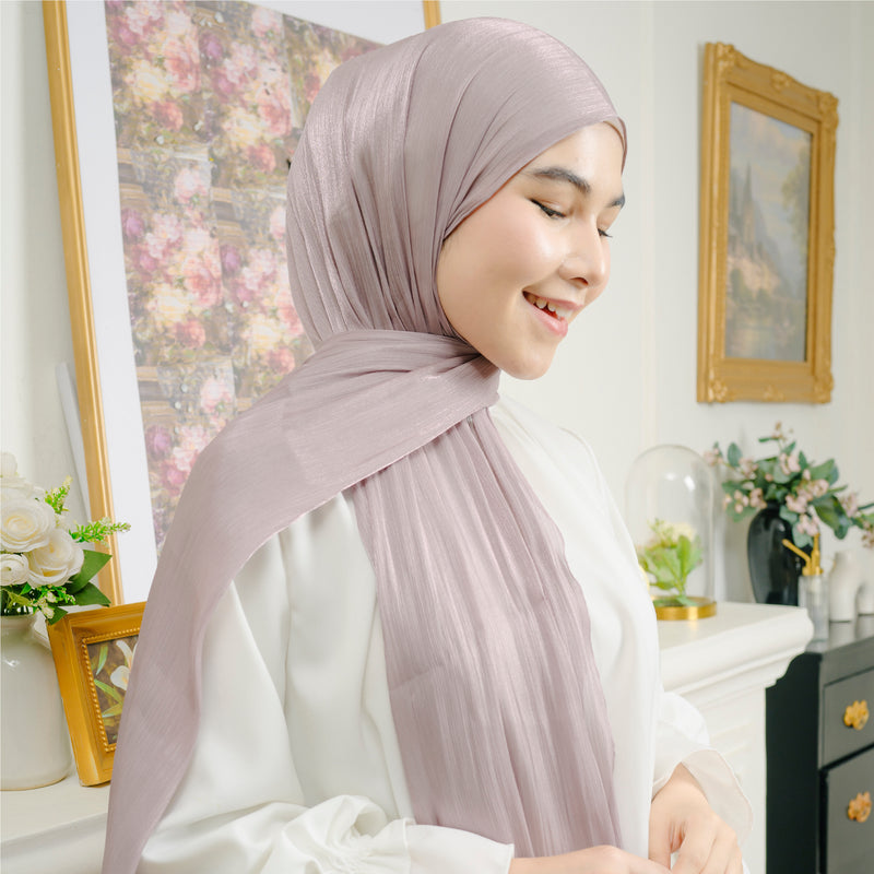 Yora Silk Shawl Purple Pastel