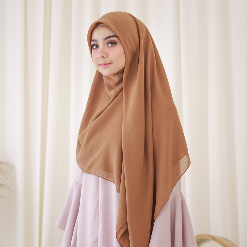 Mima Square Syari (Hijab Segiempat Syari) Terracotta