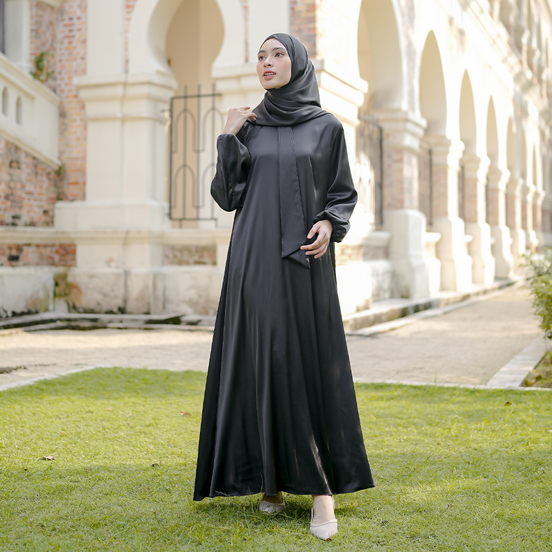 Sadine Silk Dress Black