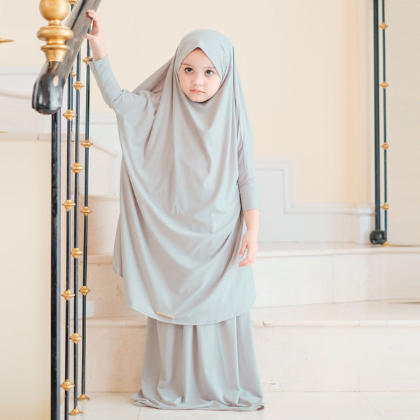 Shameera Prayer Set Kids in Mint 1-2 Tahun (Lozy x Hamidah)