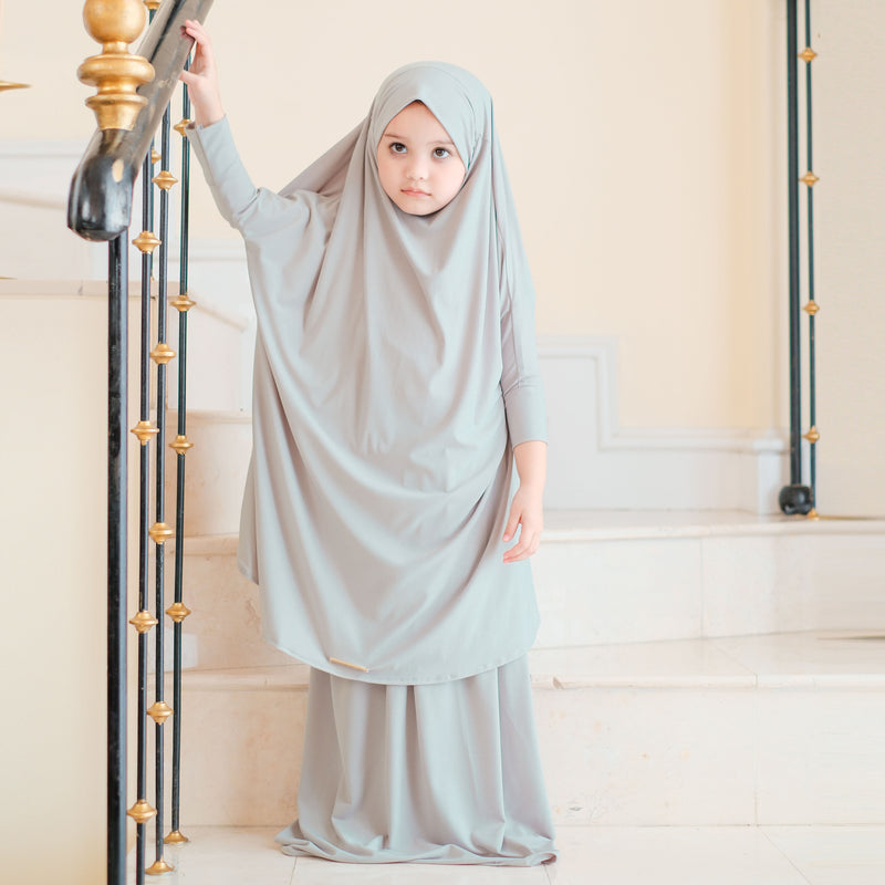 Shameera Prayer Set Kids in Mint 1-2 Tahun (Lozy x Hamidah)