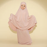 Shameera Prayer Set Kids Series 2 in Soft Beige 3-4 Tahun (Lozy x Hamidah)