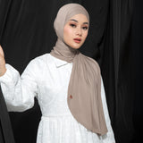 Ten Shawl Soft Brown (Tencel Curved Pashmina Special Anniversary Collections)