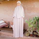 Haiba Abaya Set Soft Beige