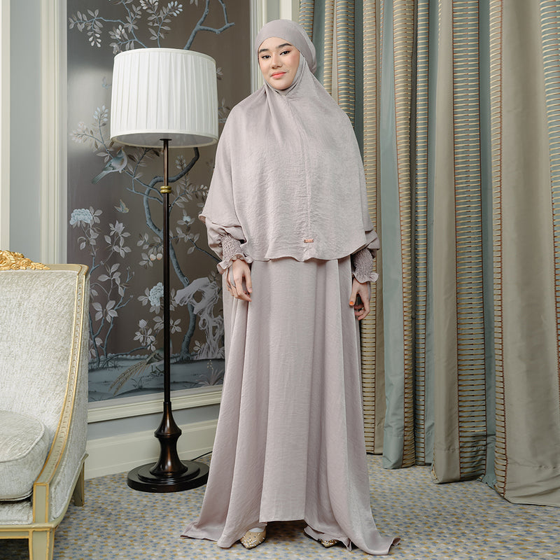 Hanida Abaya Set Taupe