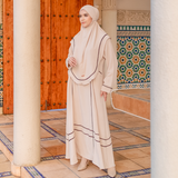 Hanisa Abaya Set Ivory