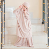 Shameera Prayer Set Kids in Nude Cream 3-4 Tahun (Lozy x Hamidah)