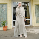 Hanida Abaya Set Soft Sage