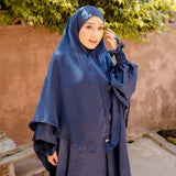 Hanida Abaya Set Navy