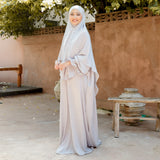 Hanida Abaya Set Silver