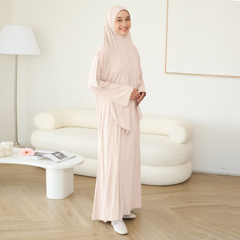 Saira Abaya Set Baby Pink