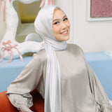 Shadeera Silk Shawl in Silver (Lozy x Shadira)