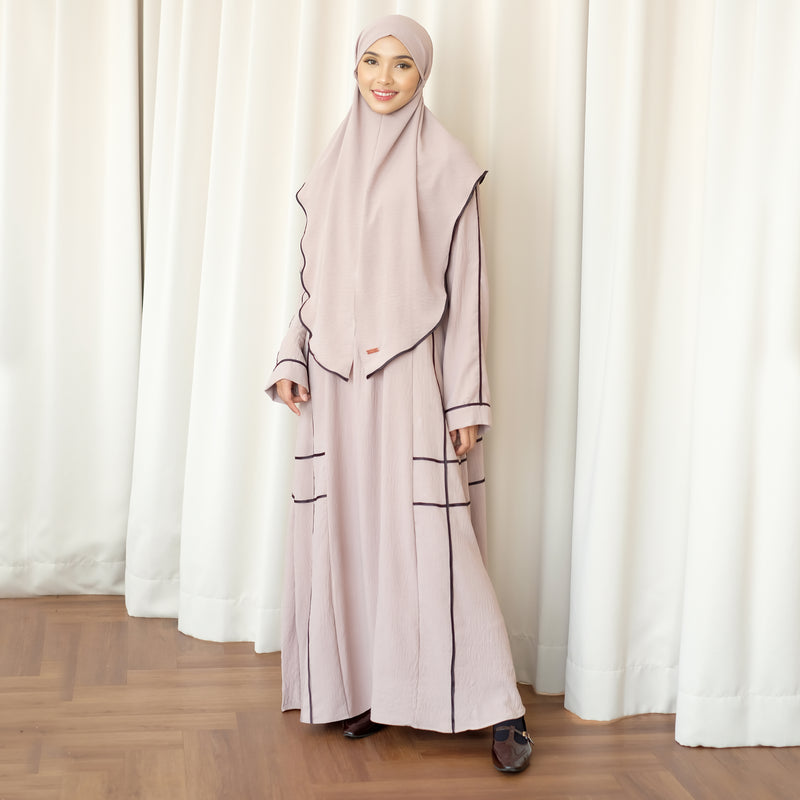 Haniya Abaya Set Soft Beige