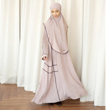 Haniya Abaya Set Soft Beige