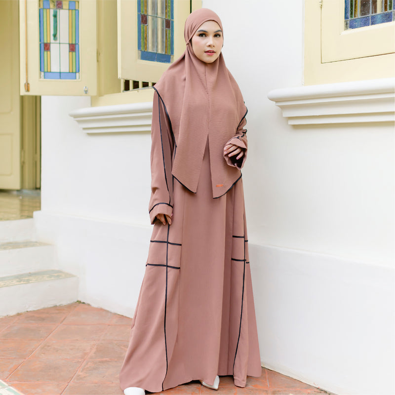 Haniya Abaya Set Mocca