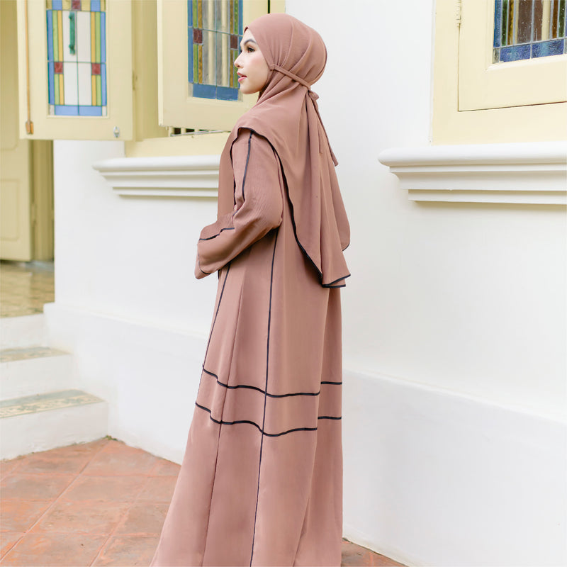 Haniya Abaya Set Mocca