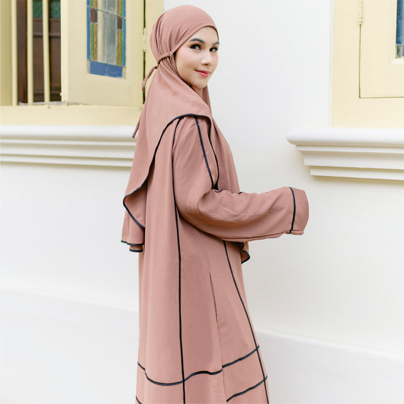 Haniya Abaya Set Mocca