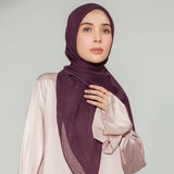 Paris Embroidery Signature Square Violet (Lozy X Hamidah)