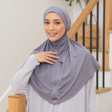 Wafa Instan (French Khimar) Stone Grey