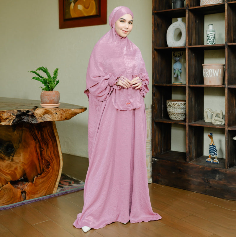 Hanida Abaya Set Purple