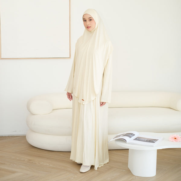Saira Abaya Set Broken White