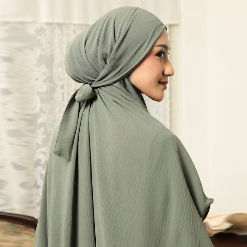 Nahda French Khimar Soft Army L-XL
