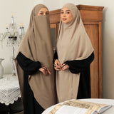 Nahda French Khimar Nude Cream L-XL