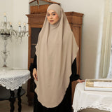 Nahda French Khimar Nude Cream L-XL