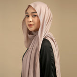 Viscose Eyelash Shawl Nude Cream