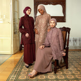 Artea Embroidery Tunik Burgundy L-XL