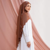 Floure Embroidery Shawl Rustic