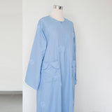 Sora Denim Dress Ruffle Sky