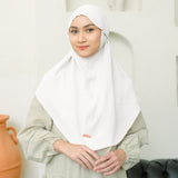 Biyya Instan Lasercut (Bergo Crinkle) Broken White