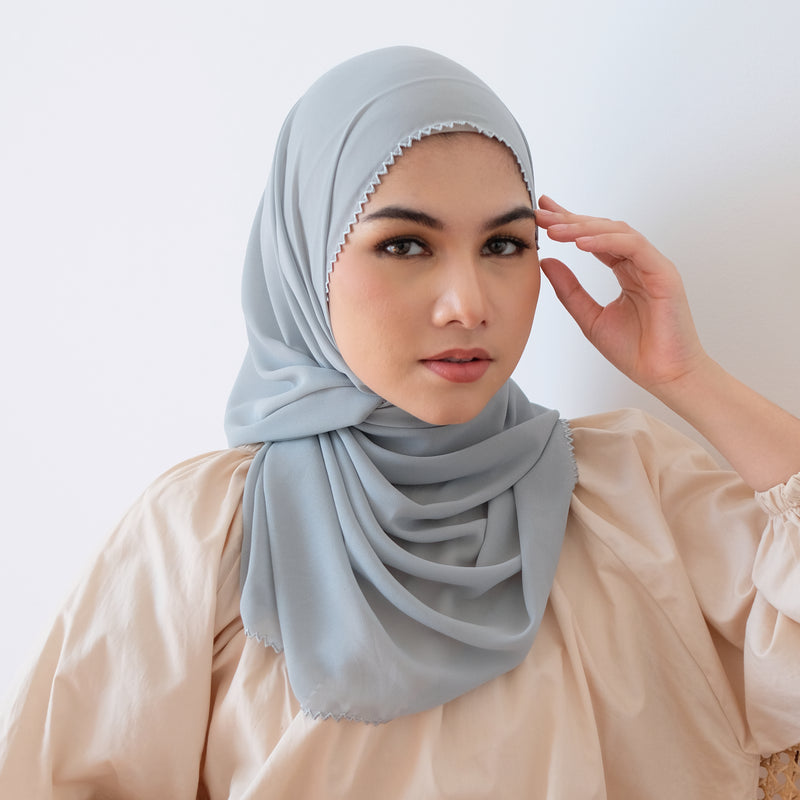 Ziza Shawl Blue Grey