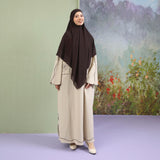 Lozy Hijab - Nara Embroidery Abaya (Abaya Dress Bordir Bahan Katun Linen Haji dan Umrah)