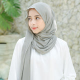 Tana Shawl (Pashmina Kaos Rayon) Ash Grey