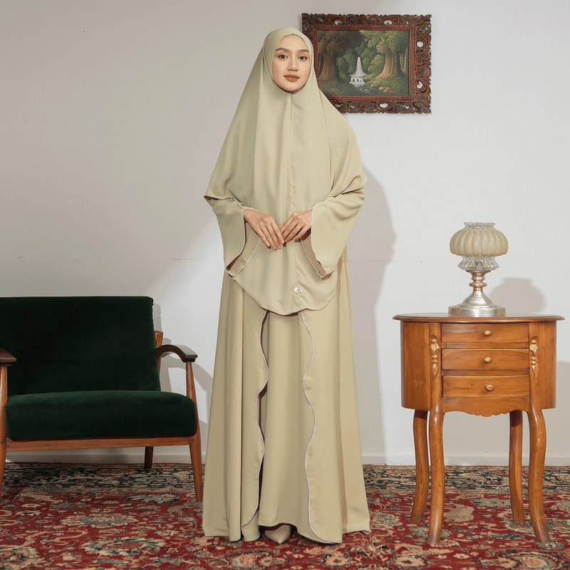 Aisha Abaya (Abaya Dress Haji dan Umrah) Avocado