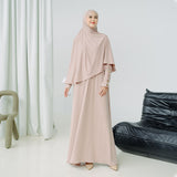 Hafisa Abaya Set Soft Beige